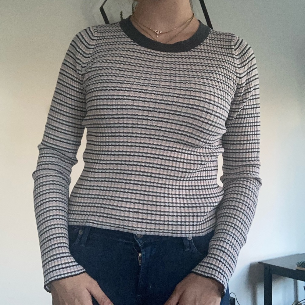Small American Eagle Striped Sweater